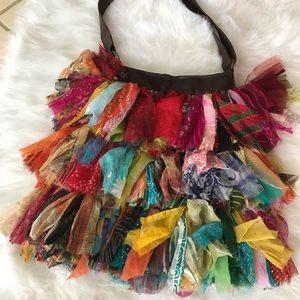 KARMA LIVING Boho Fringe Bag